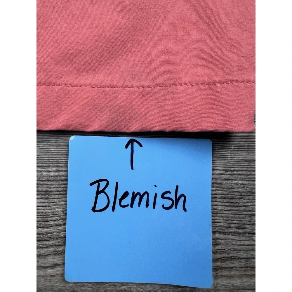 Vineyard Vines Club Short Flat Front Chino Salmon Pink Mens Size 28 Preppy STAIN